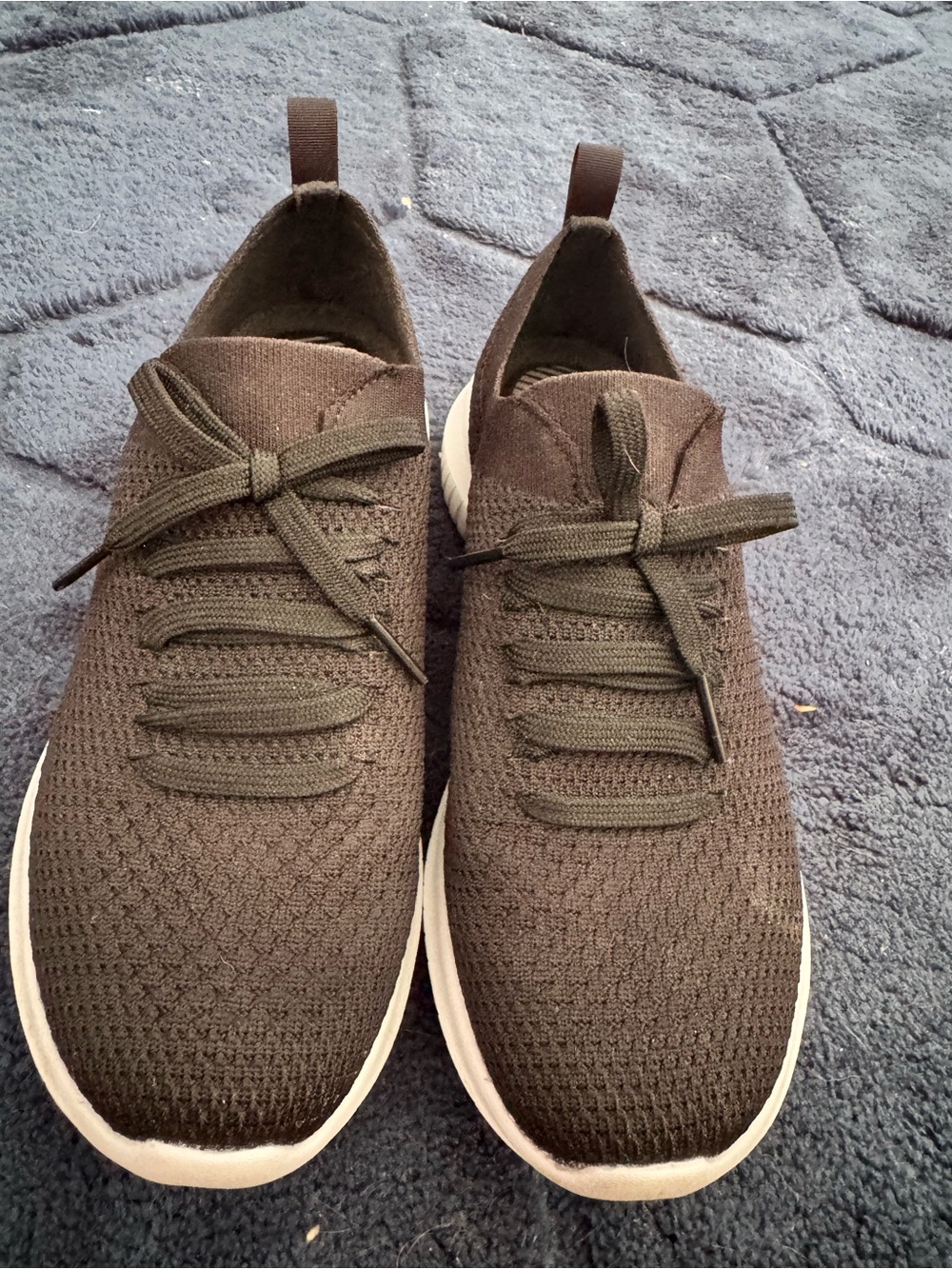 Women Knit Slip-On Athletic Sneakers - Black